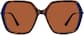 Front view of Geometric Sunglasses 1151625 in Tortoiseshell thumbnail