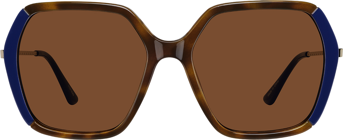 Tortoiseshell  Geometric Sunglasses