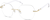 Angle view of Rimless Glasses 1151830 in Gold thumbnail