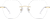 Front view of Rimless Glasses 1151830 in Gold thumbnail