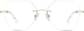 Front view of Customizable Rimless Glasses 1151830 in Gold thumbnail