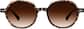 Front view of Round Sunglasses 1151925 in Tortoiseshell thumbnail