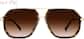 Front view of Niners Glasses 1152025 in Tortoiseshell thumbnail