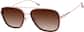 Angle view of Aviator Sunglasses 1152118 in Red thumbnail