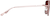 Side view of Aviator Sunglasses 1152118 in Red thumbnail