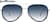Front view of Aviator Sunglasses 1152216 in Blue thumbnail