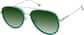 Angle view of Aviator Sunglasses 1152224 in Green thumbnail