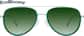 Front view of Aviator Sunglasses 1152224 in Green thumbnail