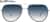 Front view of Aviator Sunglasses 1152312 in Gray thumbnail