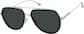 Angle view of Aviator Sunglasses 1152321 in Black thumbnail