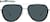 Front view of Aviator Sunglasses 1152321 in Black thumbnail