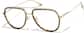 Angle view of Aviator Glasses 1152325 in Tortoiseshelll and Gold thumbnail