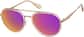 Angle view of Aviator Sunglasses 1152615 in Brown thumbnail