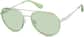 Angle view of Aviator Sunglasses 1152624 in Green thumbnail