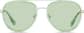 Front view of Aviator Sunglasses 1152624 in Green thumbnail