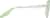 Side view of Aviator Sunglasses 1152624 in Green thumbnail