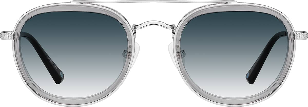 Front view of Aviator Sunglasses 1152712 in Gray