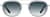 Front view of Aviator Sunglasses 1152712 in Gray thumbnail