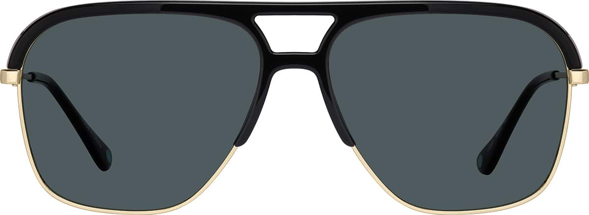 Front view of Aviator Sunglasses 1152821 in Black