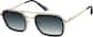 Angle view of Square Sunglasses 1152916 in Blue thumbnail