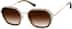 Geometric Sunglasses 1153115 in Brown