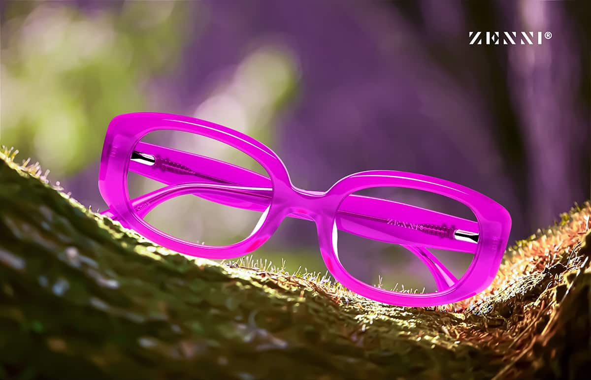 Fuchsia Premium Oval Sunglasses #115317 | Zenni Optical