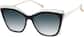 Angle view of Cat-Eye Sunglasses 1153321 in Black thumbnail