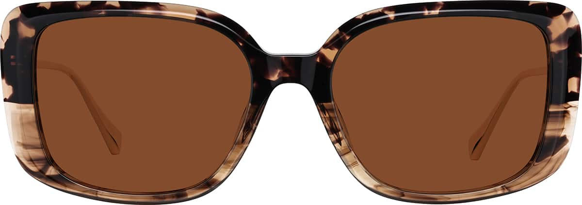 Front view of Cat-Eye Sunglasses 1153425 in Tortoiseshell