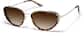 Angle view of Cat-Eye Sunglasses 1153525 in Tortoiseshell thumbnail