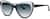 Angle view of Premium Cat-Eye Sunglasses 115421 in Black thumbnail