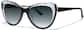 Angle view of Cat-Eye Sunglasses 115421 in Black thumbnail