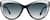 Front view of Premium Cat-Eye Sunglasses 115421 in Black thumbnail