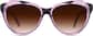 Front view of Heart-Shaped Sunglasses 115517 in Purple thumbnail
