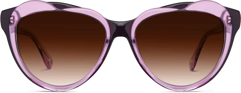 Purple Premium Heart-Shaped Sunglasses