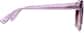 Side view of Heart-Shaped Sunglasses 115517 in Purple thumbnail