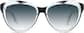 Front view of Heart-Shaped Sunglasses 115523 in Clear thumbnail