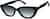 Angle view of Cat-Eye Sunglasses 115821 in Black thumbnail