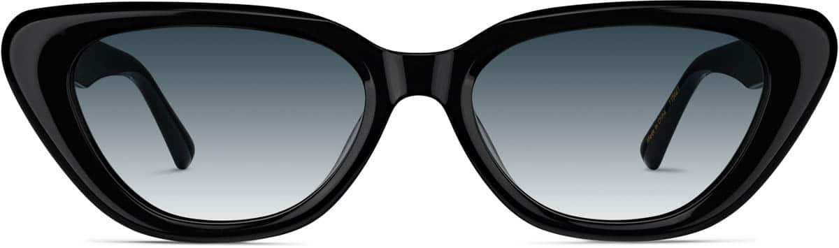 Front view of Cat-Eye Sunglasses 115821 in Black