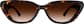 Front view of Cat-Eye Sunglasses 115825 in Tortoiseshell thumbnail