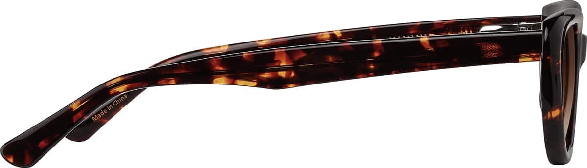 Side view of Cat-Eye Sunglasses 115825 in Tortoiseshell