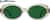 Front view of Oval Sunglasses 115912 in Yellow thumbnail