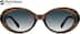 Oval Sunglasses 115915 in Brown