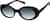 Angle view of Oval Sunglasses 115921 in Black thumbnail