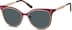 Premium Square Sunglasses 1160118 in Burgundy
