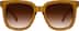Square Sunglasses 116015 in Honey