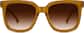 Front view of Square Sunglasses 116015 in Honey thumbnail
