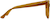 Side view of Square Sunglasses 116015 in Honey thumbnail