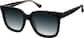 Angle view of Square Sunglasses 116021 in Black thumbnail