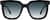 Front view of Square Sunglasses 116021 in Black thumbnail