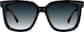 Front view of Square Sunglasses 116021 in Black thumbnail